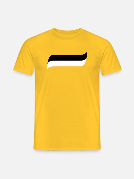 siyah beyaz - Men's T-Shirt - yellow