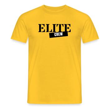 Équipage d’élite - Membre de l’équipe de groupe de groupe - T-shirt homme - jaune - Devant - AI Model Male 178 dark (178cm)