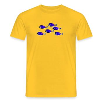 Poisson-chirurgien (07) - T-shirt homme - jaune - Devant - AI Model Male 178 dark (178cm)