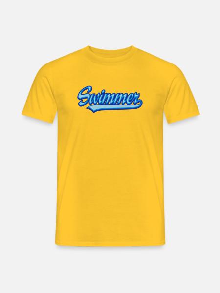 Swimmer - Men's T-Shirt - yellow