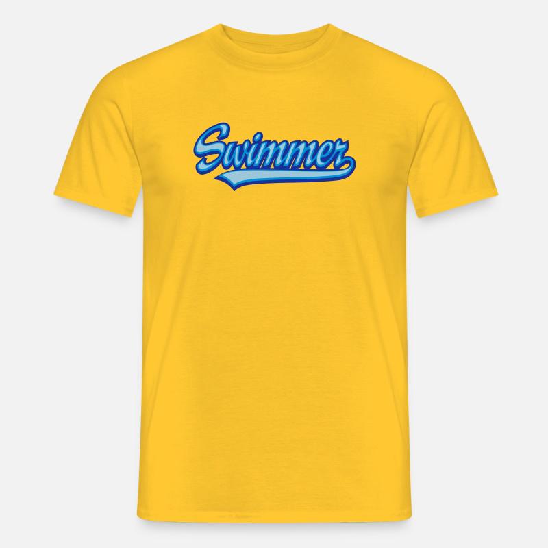 swimmer - Männer T-Shirt - Gelb