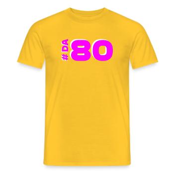 DA80 - Männer T-Shirt - Gelb - Vorne - AI Model Male 178 dark (178cm)
