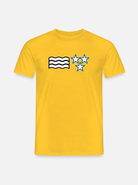 Drapeau Argovie - T-shirt homme - jaune