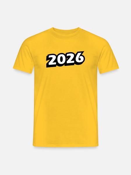 2026 year - Men's T-Shirt - yellow