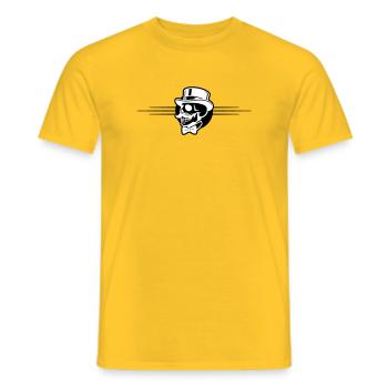 Groom Skeleton - Men's T-Shirt - yellow - Front - AI Model Male 178 dark (178cm)