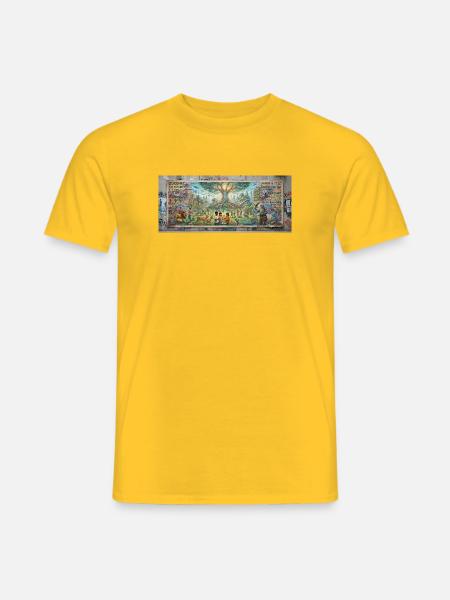 Zukunftsbaum der Natur - Männer T-Shirt - Gelb