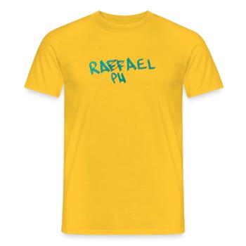 Geschenkidee für Raphael  - Männer T-Shirt - Gelb - Vorne - AI Model Male 178 dark (178cm)