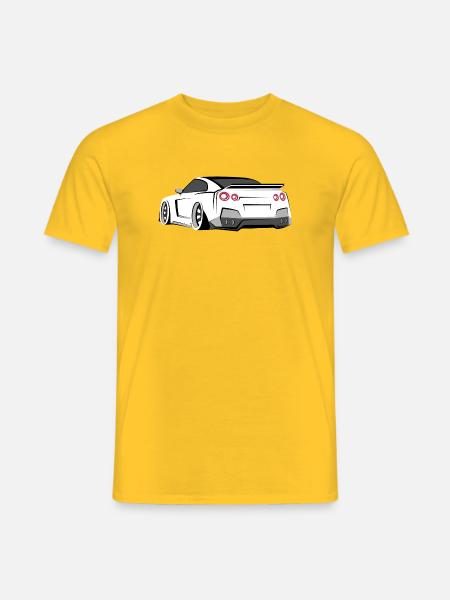 gtr racing tuner symbol geschenkidee - Männer T-Shirt - Gelb