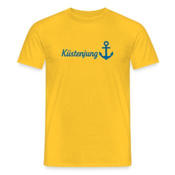 Küstenjung - Männer T-Shirt - Gelb - Vorne - AI Model Male 178 dark (178cm)