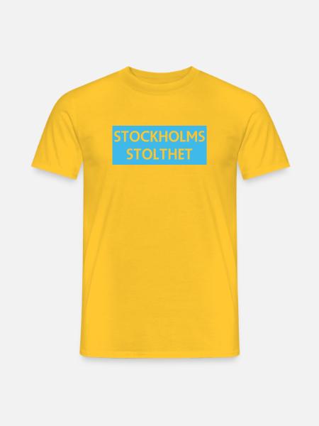 Stockholm Pride Motif Design - Men's T-Shirt - yellow