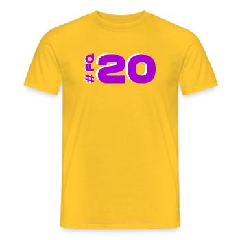 FQ20-2025-katalonien - Männer T-Shirt - Gelb - Vorne - AI Model Male 178 dark (178cm)