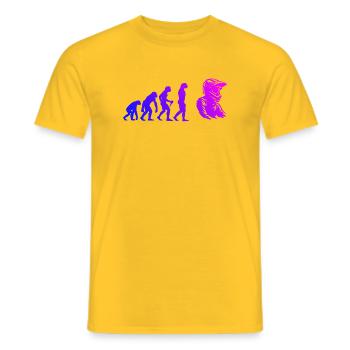 Statement for all motocross - Men's T-Shirt - yellow - Front - AI Model Male 178 dark (178cm)
