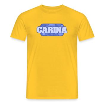 Name Carina - Männer T-Shirt - Gelb - Vorne - AI Model Male 178 dark (178cm)
