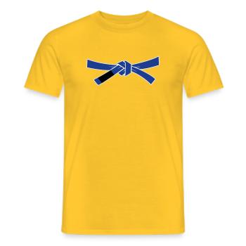 Bluebelt - Blue Belt - Men's T-Shirt - yellow - Front - AI Model Male 178 dark (178cm)