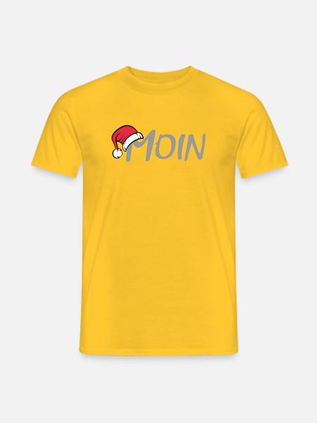 xmas moin hamburg ostsee nordsee hat Weihnachten - Männer T-Shirt - Gelb