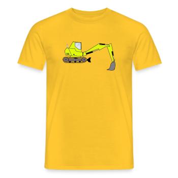 Bagger Digger - Männer T-Shirt - Gelb - Vorne - AI Model Male 178 dark (178cm)