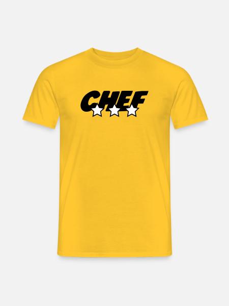 Chef - Kitchen - Cook - Men's T-Shirt - yellow