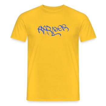 Karlder - T-shirt homme - jaune - Devant - AI Model Male 178 dark (178cm)