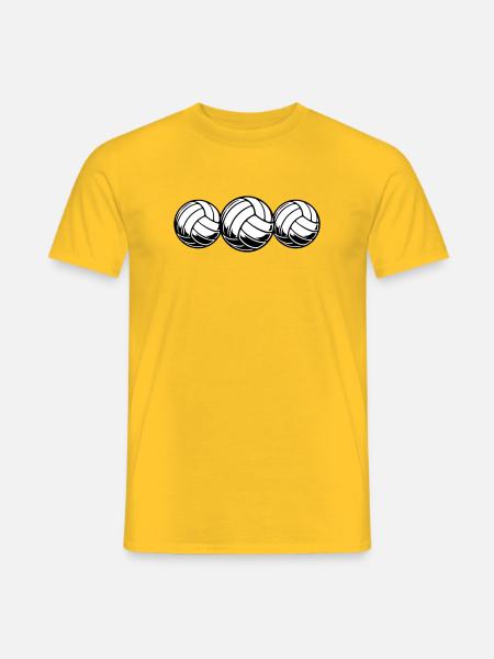 Équipe de volley-ball - T-shirt homme - jaune
