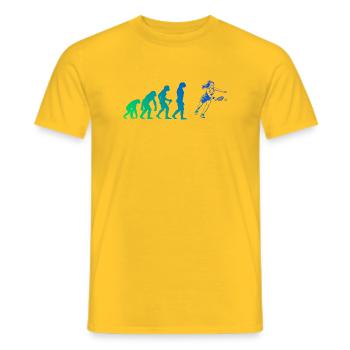 Pickleball Turnier für Pickleballspielerinnen Fans - Männer T-Shirt - Gelb - Vorne - AI Model Male 178 dark (178cm)