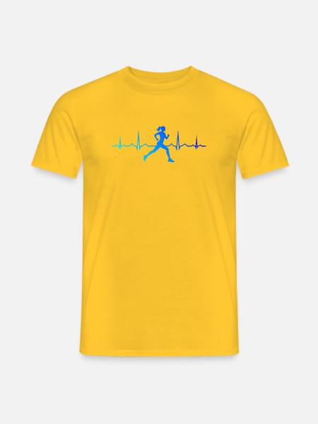Geschenkidee für eine Running mit Running - Männer T-Shirt - Gelb
