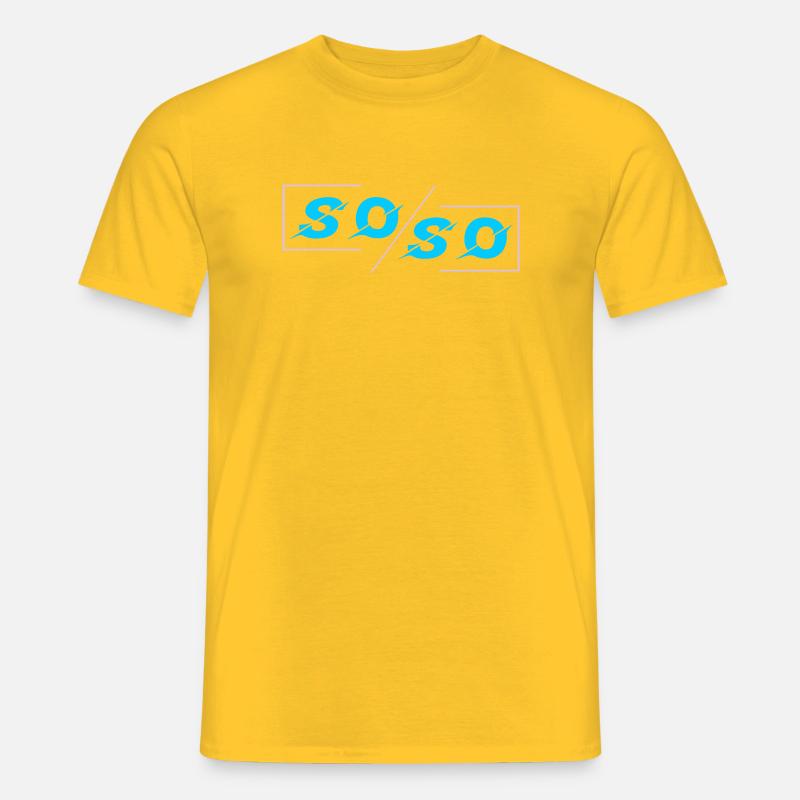 Soso - Männer T-Shirt - Gelb