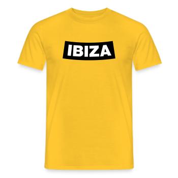 IBIZA Chapter Element (JGA MC-Rocker-Design) - Männer T-Shirt - Gelb - Vorne - AI Model Male 178 dark (178cm)