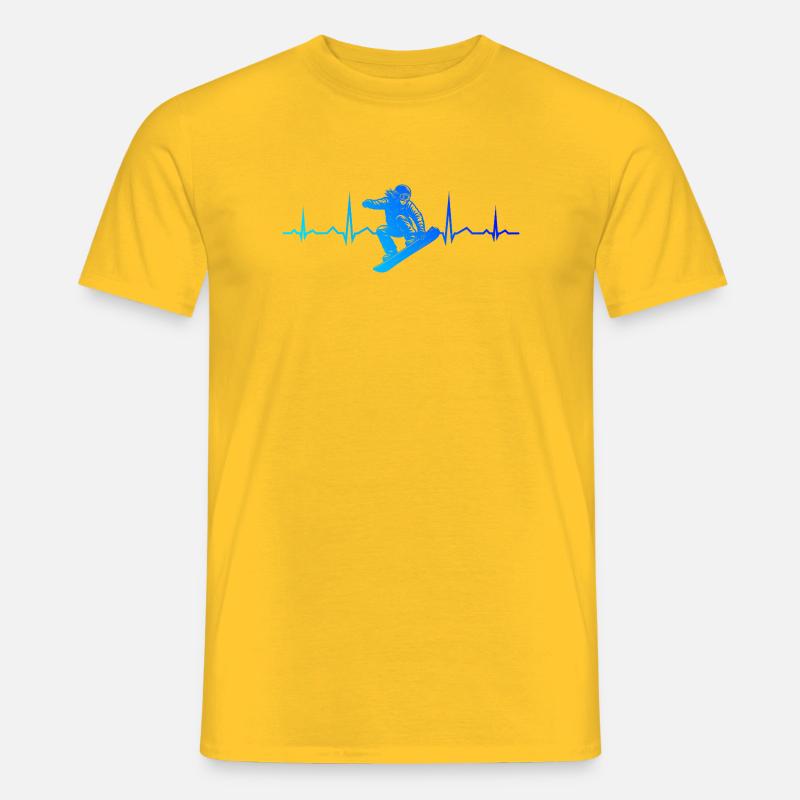 Snowboard artwork for your outfit - Men’s T-shirt - yellow