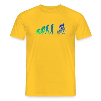 In a nutshell, Roadbike - Men's T-Shirt - yellow - Front - AI Model Male 178 dark (178cm)