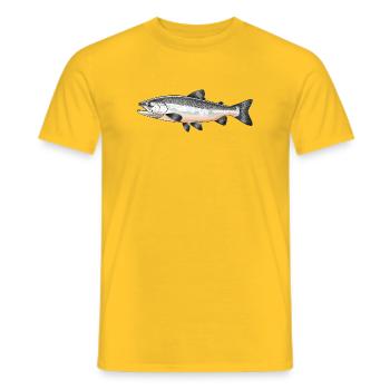 Salmon Salmon - Men's T-Shirt - yellow - Front - AI Model Male 178 dark (178cm)