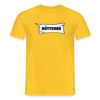 Azubi Boettcher - Männer T-Shirt - Gelb - Vorne - AI Model Male 178 dark (178cm)