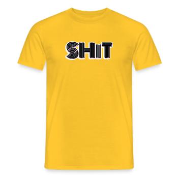 Scheiße - Männer T-Shirt - Gelb - Vorne - AI Model Male 178 dark (178cm)