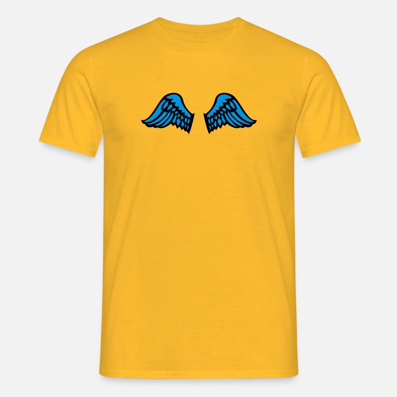 wings - Männer T-Shirt - Gelb