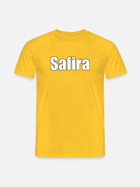 Safira - (Human Name) - Men's T-Shirt - yellow