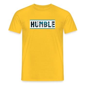 Humble Ocean Tropique Palmes - T-shirt homme - jaune - Devant - AI Model Male 178 dark (178cm)