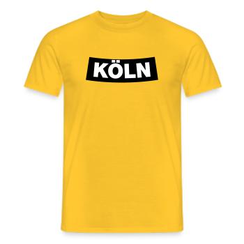 Köln Chapter Element (JGA MC-Rocker-Design) - Männer T-Shirt - Gelb - Vorne - AI Model Male 178 dark (178cm)
