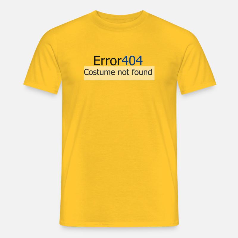 Fehler 404 - Männer T-Shirt - Gelb