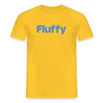 Fluffy - Männer T-Shirt - Gelb - Vorne - AI Model Male 178 dark (178cm)