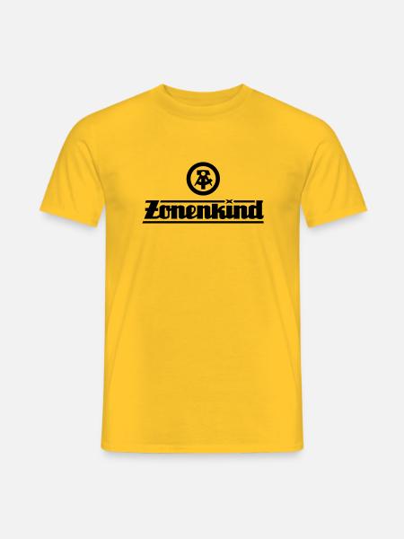 Zonenkind mit DDR Logo - Männer T-Shirt - Gelb