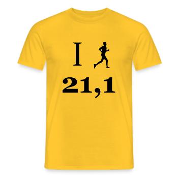 Fußball Football - T-shirt homme - jaune - Devant - AI Model Male 178 dark (178cm)