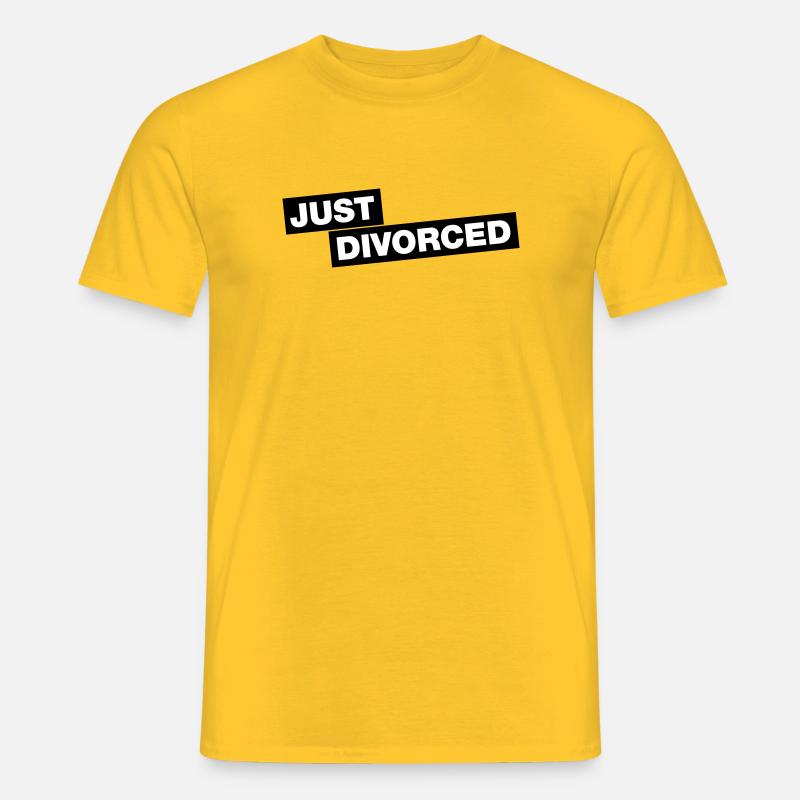 Just divorced - Männer T-Shirt - Gelb