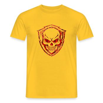 Army War Military Uniform Force Soldier Camouflage - Men's T-Shirt - yellow - Front - AI Model Male 178 dark (178cm)