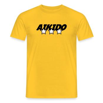 Aikido – Kampfsport – Aikido - Männer T-Shirt - Gelb - Vorne - AI Model Male 178 dark (178cm)