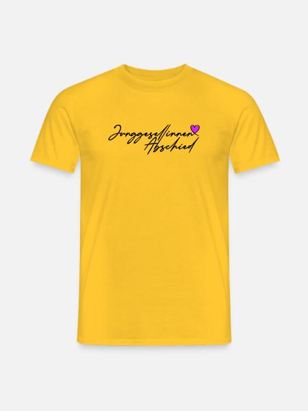 Junggesellinnen Abschied Herz - Männer T-Shirt - Gelb