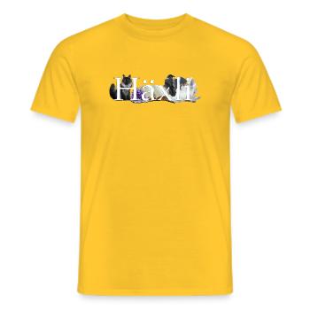 Häxli - Männer T-Shirt - Gelb - Vorne - AI Model Male 178 dark (178cm)