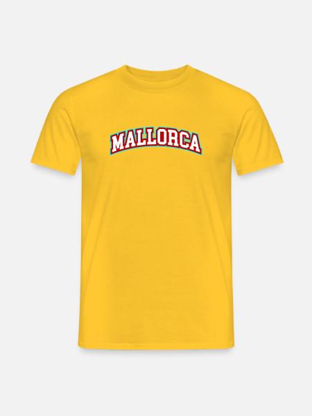 Mallorca lettering - Men's T-Shirt - yellow