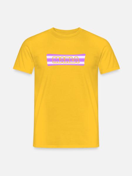 Marla as a wedding - Men's T-Shirt - yellow