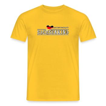 Sachsenkind Ostdeutschland Shirt - Männer T-Shirt - Gelb - Vorne - AI Model Male 178 dark (178cm)