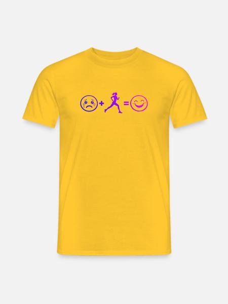 Geschenkidee für eine Running mit Running - Männer T-Shirt - Gelb