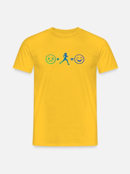 Geschenkidee für eine Running mit Running - Männer T-Shirt - Gelb